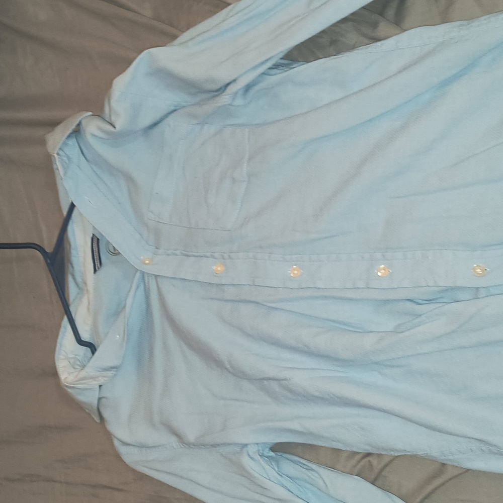 Blue Button Up Dress Shirt